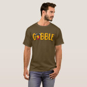Grappig Thanksgiving Kalkoen T-Shirt (Voorkant volledig)