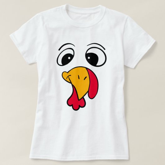 Grappig Thanksgiving Kalkoen T-Shirt (Design voorkant)