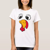 Grappig Thanksgiving Kalkoen T-Shirt (Voorkant)