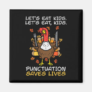 Grappig Thanksgiving Leraar Turkije laat Kinder pu Magneet
