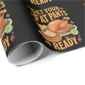 Grappig Thanksgiving, maak je klaar met je vetpels Cadeaupapier (Rol Hoek)