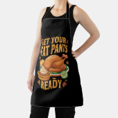 Grappig Thanksgiving, maak je klaar met je vetpels Schort (Insitu)