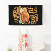 Grappig Thanksgiving, maak je klaar met je vetpels Spandoek (Insitu)