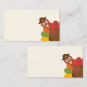 Grappig | Thanksgiving Peek-a-Boo Turkije Plaatskaartje (Voorkant / Achterkant)