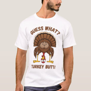 Grappig Thanksgiving T-shirt, Raad eens Kalkoen Ko T-shirt