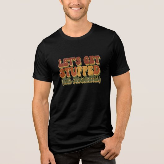 Grappig Thanksgiving T‑Shirt Tri-Blend Shirt (Voorkant)