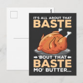 Grappig Thanksgiving Turkije helemaal over die kas Briefkaart (Voorkant / Achterkant)