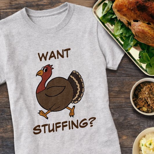 Grappig Thanksgiving Turkije wil vulling T-shirt