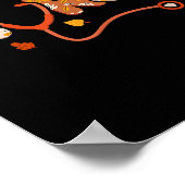 Grappig Thanksgiving Verpleegster Turkije Dag Herf Poster (Hoek)