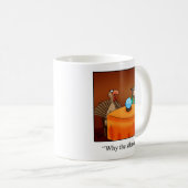 Grappig Thanksgiving "Waarom de stilte?" Mok (Voorkant rechts)