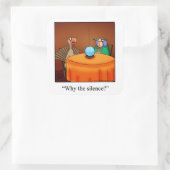 Grappig Thanksgiving "Waarom de stilte?" Stickers (Tas)