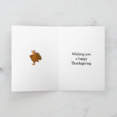 Grappig Thanksgiving Wenskaart Feestdagen Kaart (Binnen)