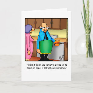 Grappig Thanksgiving Wenskaart "Spectickles" Feestdagen Kaart