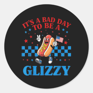 Grappig The 4th Of July T-shirt Het Is Een Slecht Ronde Sticker