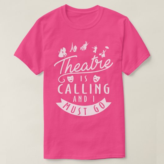 Grappig theatercadeau t-shirt (Design voorkant)