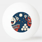 Grappig thema pingpongbal (Voorkant)