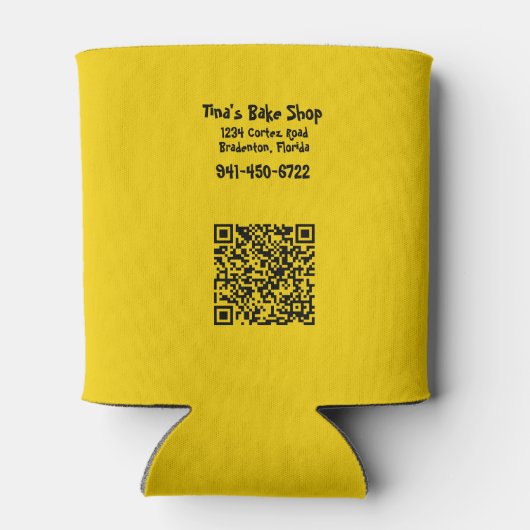 Grappig thema van Old Lady Baker Blikjeskoeler (Achterkant)