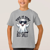 Grappig 'This Is Some Boo Sheet' Cool Ghost Hallow T-shirt (Voorkant)