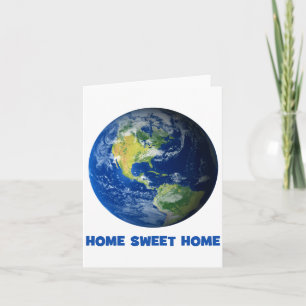 Grappig Thuis Zoete Thuis Aarde Planeet T Shirt Kaart