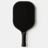Grappig Tiener Meisje Zwart Pickleball Paddle (Achterkant)
