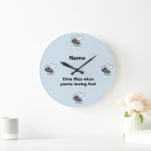 Grappig tijd vliegt als je een leuke kinder klok h (Huis)