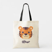 Grappig Tijgergezicht Tote Bag (Achterkant)