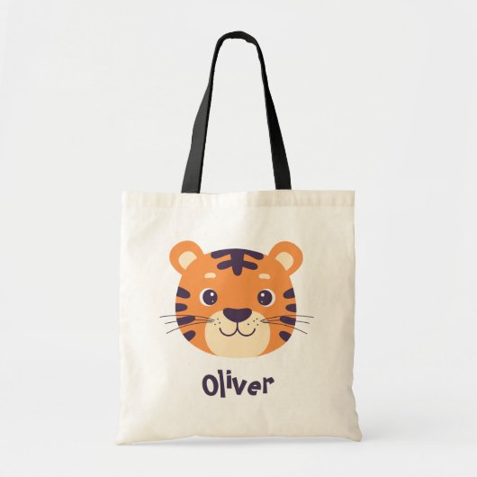 Grappig Tijgergezicht Tote Bag (Voorkant)