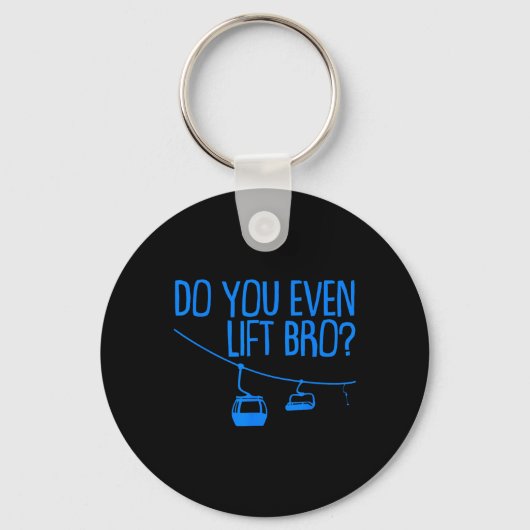 Grappig Til Je Wel Bro Gift Schattige Ski Liefhebb Sleutelhanger (Voorkant)