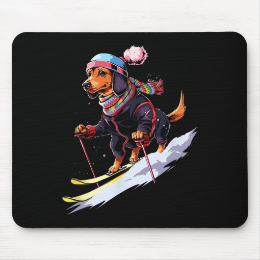 Grappig Til Je Wel Licht Br Gift Schattig Ski Lief Muismat (Voorkant)