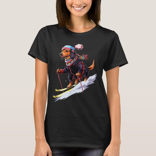 Grappig Til Je Wel Licht Bro Cadeau Schattige Ski T-shirt (Voorkant)