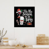 Grappig Tipsy drink feest Poster (Keuken)