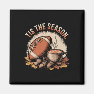 Grappig Tis Het Seizoen Herfst Voetbal Gezellige H Magneet