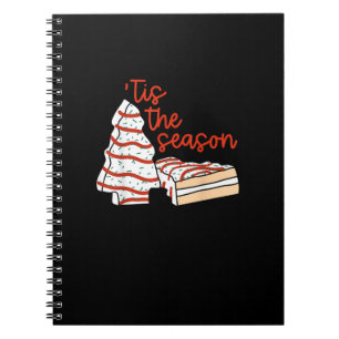 Grappig Tis Het Seizoen Ontwerp Kerstboom Notitieboek