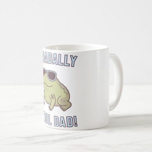 Grappig Toad Pun Toadally Cool Dad Koffiemok (Voorkant rechts)