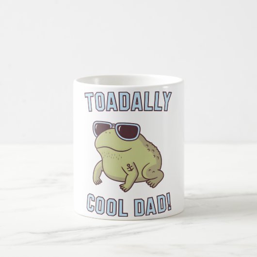 Grappig Toad Pun Toadally Cool Dad Koffiemok (Center)