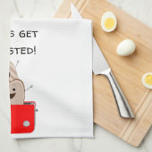 Grappig toast ontwerp theedoek (Quarter Fold)