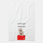 Grappig toast ontwerp theedoek (Verticaal)