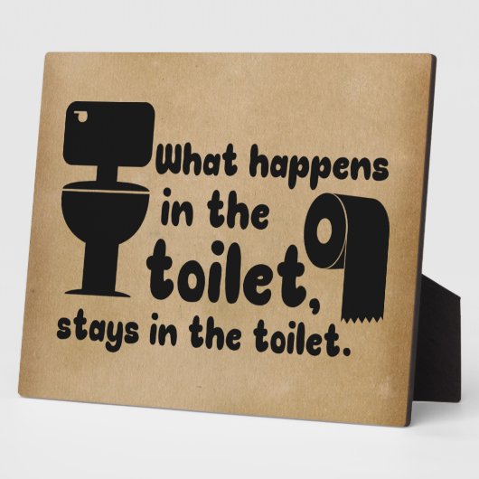 grappig toilet decor fotoplaat (Zijkant)