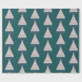 Grappig Toiletpapier Kerstboom Schattige Kleurrijk Cadeaupapier (Vlak)