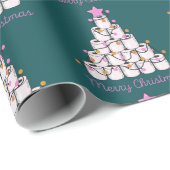Grappig Toiletpapier Kerstboom Schattige Kleurrijk Cadeaupapier (Rol Hoek)