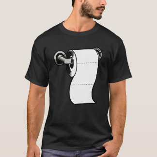 Grappig Toiletpapier – Minimalistische Humor T-shirt