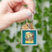 Grappig toiletpapier monster Japanse stijl Sleutelhanger (Hand)