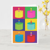 Grappig Toiletpapier Verjaardag Pop Art Kaart (Gele Bloem)