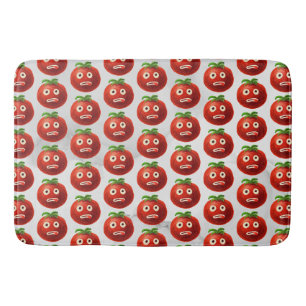 Grappig Tomatenpatroon - Cartoon Vegetable Art Badmat