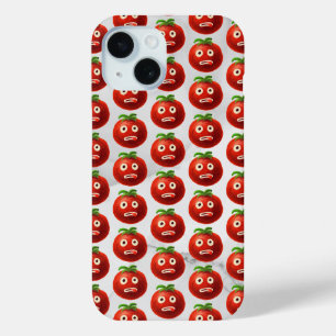 Grappig Tomatenpatroon - Cartoon Vegetable Art iPhone 15 Case