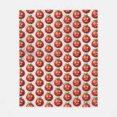 Grappig Tomatenpatroon - Cartoon Vegetable Art Fleece Deken (Voorkant)