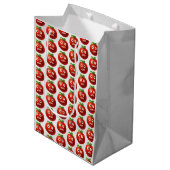 Grappig Tomatenpatroon - Cartoon Vegetable Art Medium Cadeauzakje (Voorkant Gekanteld)