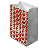 Grappig Tomatenpatroon - Cartoon Vegetable Art Medium Cadeauzakje (Achterkant Gekanteld)