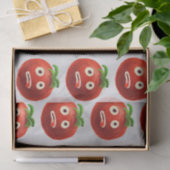 Grappig Tomatenpatroon - Cartoon Vegetable Art Tissuepapier (Geschenk)