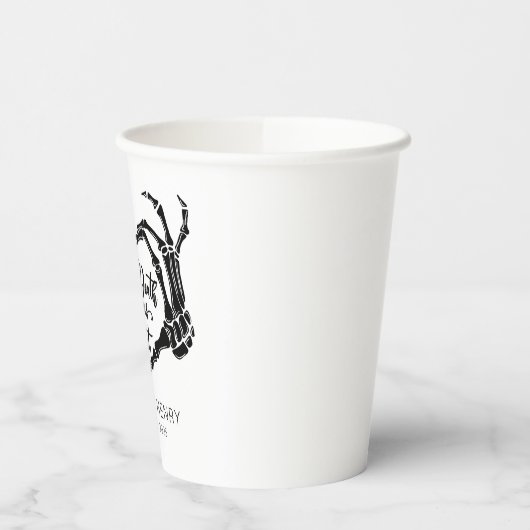 Grappig Tot De Dood Doen Ons Feest Bruiloftspapier Papieren Bekers (Links)